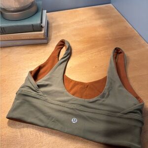 lululemon athletica Olive and Rust Sports Bra